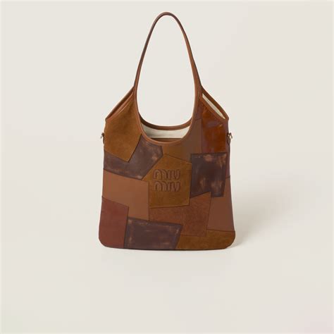 miu miu patchwork hob to buy|Cognac Ivy Leather Patchwork Bag .